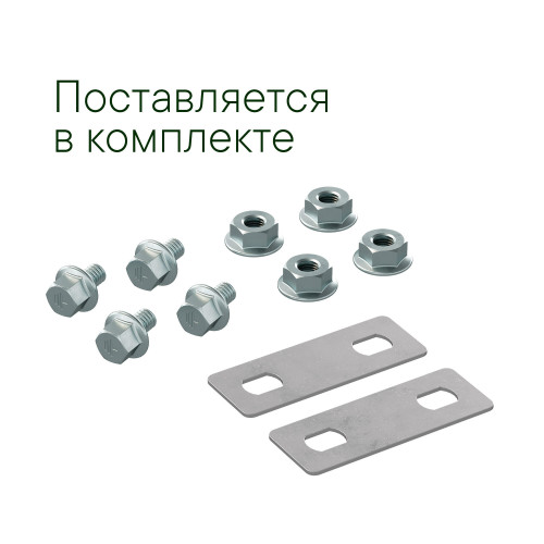 Крышка на угол горизонтальный 90 градусов, осн.200, R=300мм, горячеоцинкованная в комплекте с крепежными элементами и соединительными пластинами, необходимыми для монтажа