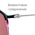 Черно-белые солнцезащитные очки из титана с красными линзами
