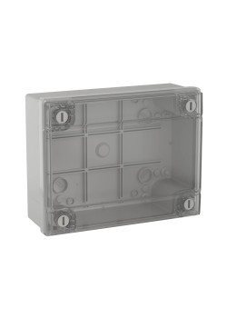 Коробка ответвит. с гладкими стенками и прозрачной крышкой, IP56, 300х220х120мм