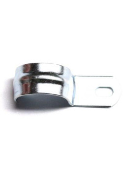Держатель оцинкованный односторонний, д.13мм с крепежным отверстием 8,5х6 мм