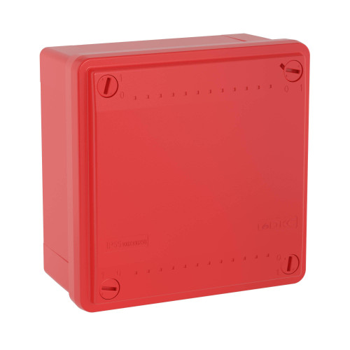 Коробка ответвит. с гладкими стенками,  IP56, 100х100х50мм,цвет красный