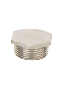 Заглушка M25x1,5, никелированная латунь