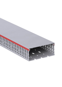 Короб перфорированный, серый RL6 100x40