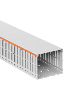 Короб перфорированный RLHF6 100x80, без галогенов, светло-серый