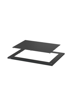 Крыша с прямоугольным фланцем для шкафов CQE N и CQE, цвет черный RAL 9005 ШхГ 300x400 мм, РАМ Пауэр (RAM power)
