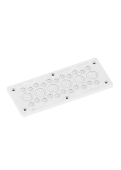 Мембранный кабельный ввод, EPDM, IP66, t эксп. -70..+90, ШхВ 216х89 мм,22xø2,0-13,5 мм, 6xø2,0-27,5 мм
