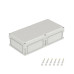 Корпус RAM box без МП 600х300х160 мм, с фланцами, непрозрачная крышка высотой 35 мм, IP66/IP67
