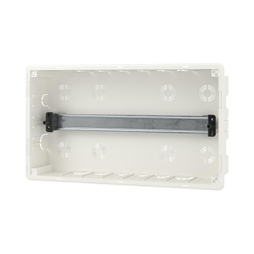 Щиток 18 мод встраиваемый Фрейм (FRAME), белый, с прозрачной дверцей, с 2 шинами  PEN на 8 и 10 отв.