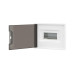 Щиток 8 мод встраиваемый для полых стен Фрейм (FRAME), белый, с тонированной дверцей, с 2 шинами PEN на 8 и 6 отв.