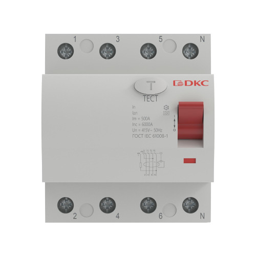 Устройство защитного отключения YON макс (YON max) типа MDL100, 4 полюса, 30mA, 63А, тип A