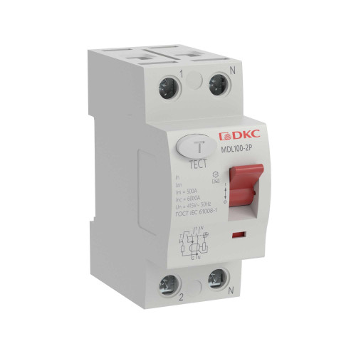 Устройство защитного отключения YON макс (YON max) типа MDL100, 2 полюса, 30mA, 16A, тип AC