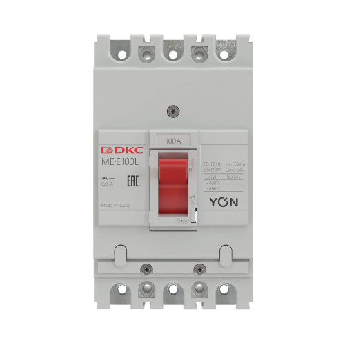 Авт. выкл. YON MDE100L016 3P 16А 6kA