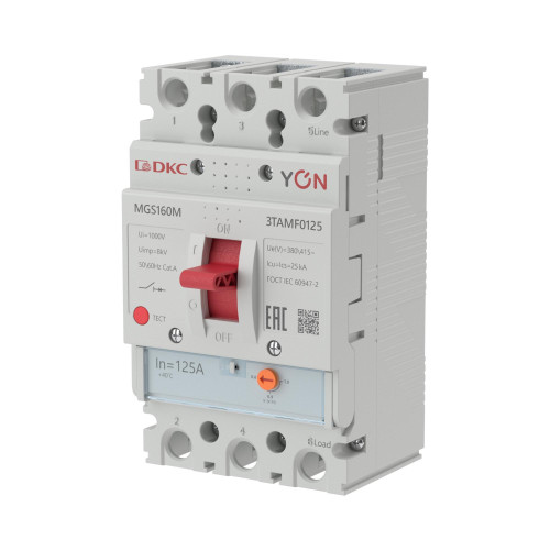 Авт. выкл. YON MGS160 3P 100-125A 25kA