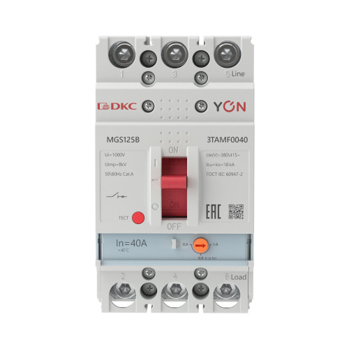 Авт. выкл. YON MGS125 3P 32-40A 18kA