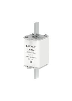 Предохранитель YON ножевого типа FG1 125А 690V характеристика aR