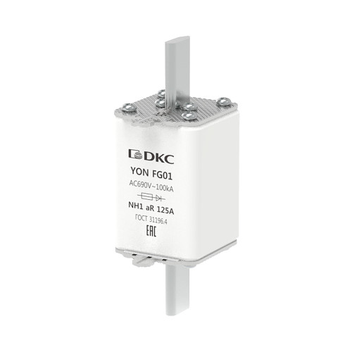 Предохранитель YON ножевого типа FG1 125А 690V характеристика aR
