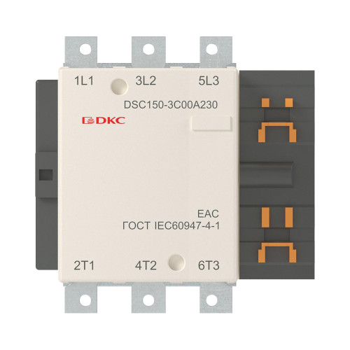 Магнитный контактор DSC150-3C00A230 150А 75кВт (AC3)  кат 220В AC
