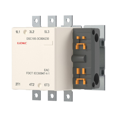 Магнитный контактор DSC185-3C00A230 185А 90кВт (AC3)  кат 220В AC