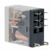 Реле миниатюрное промышленное, 2CO, ком. ток 8А, AgSnO2, напряжение 230V AC, опция: тест-кнопка+светодиод