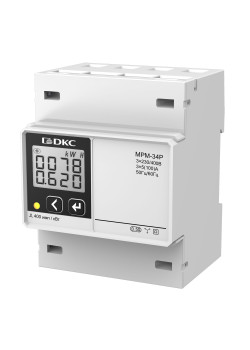 Многофункциональное измерительное устройство МРМ, RS-485, LCD дисплей,трёхфазный на DIN-рейку