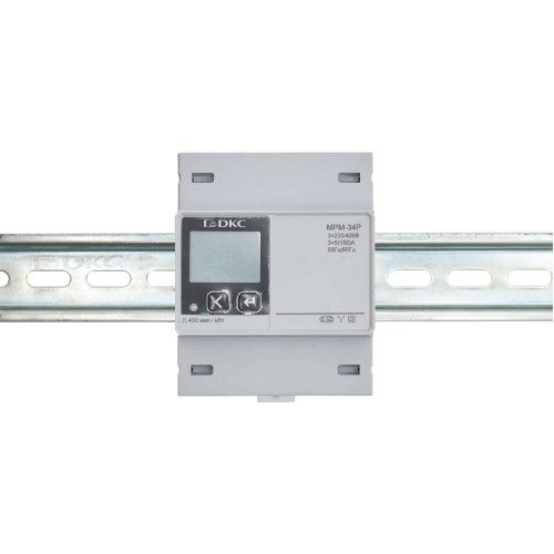Многофункциональное измерительное устройство МРМ, RS-485, LCD дисплей,трёхфазный на DIN-рейку