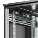 Шкаф напольный разобранный 19'' IT-CQE-N 47U 800x1200мм, крыша с вырубкой, дверь перф. и двойная перф., двойные боковые панели, черный RAL9005