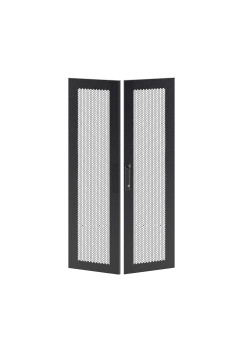 Дверь перфорированная двухстворчатая для IT-CQE 1800 x 600 RAL9005