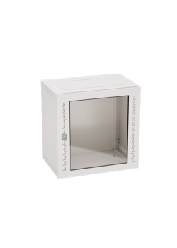 Шкаф настенный 19'' IT-STI, 12U 600х600х400 дверь cтекло, RAL7035