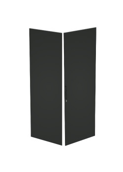 Дверь сплошная двухстворчатая для IT-CQE 2200 x 800 RAL7035