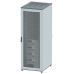 Шкаф разобранный напольный 19'' IT-CQE 42U 600х2000х600, двери перф/перф, RAL7011/7035