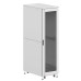 Шкаф напольный разобранный 19'' IT-CQE-N 42U 800x1000мм, крыша с вырубкой, дверь стекло и двойная сплошная металл, двойные боковые панели, серый RAL7035