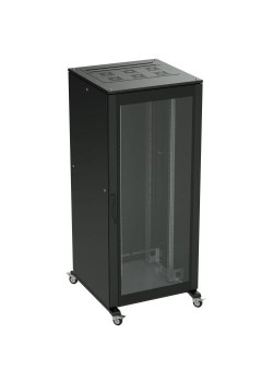 Шкаф разобранный напольный 19'' IT-CQE 47U 800х2200х1000, двери стекло/сплошная, RAL9005