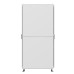 Шкаф напольный разобранный 19'' IT-CQE-N 42U 800x1000мм, крыша с вырубкой, дверь стекло и двойная сплошная металл, двойные боковые панели, серый RAL7035