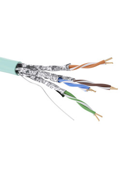 Кабель CAT 6А, U/FTP, нг(А)-HF, бухта 500м, аква