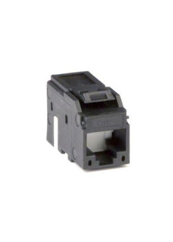Модуль  Keystone RJ45 CAT6A неэкранированный(UTP), черный (форм-факторМС)