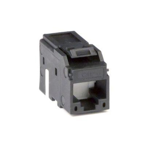 Модуль  Keystone RJ45 CAT6A неэкранированный(UTP), черный (форм-факторМС)