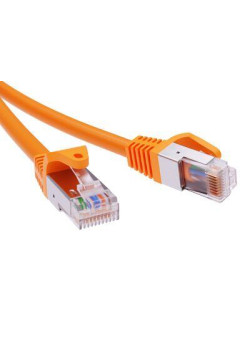 Патч-корд экранированный CAT6A F/UTP 4х2, LSZH, оранжевый, 7.0м