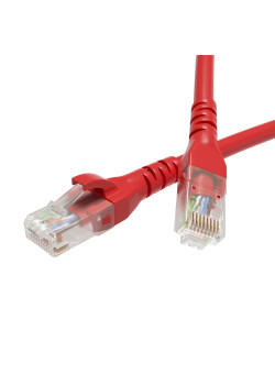 Патч-корд неэкранированный CAT6 U/UTP 4х2, LSZH, красный, 2.0м