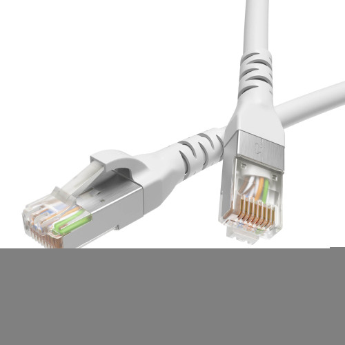 Патч-корд экранированный CAT6 F/UTP 4х2, LSZH, белый, 10.0м