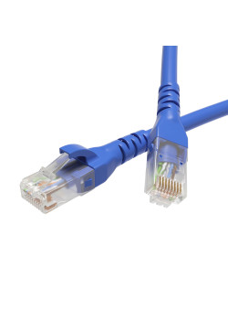 Патч-корд неэкранированный CAT6 U/UTP 4х2, LSZH, синий, 3.0м