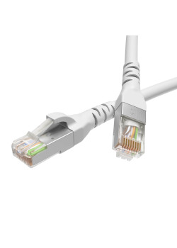 Патч-корд экранированный CAT6 F/UTP 4х2, LSZH, белый, 2.0м