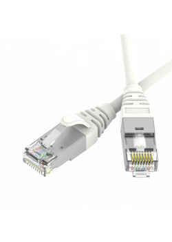 Патч-корд экранированный Ultra SLIM CAT6A S/FTP 4х2, 30 AWG, LSZH, белый, 1,5м