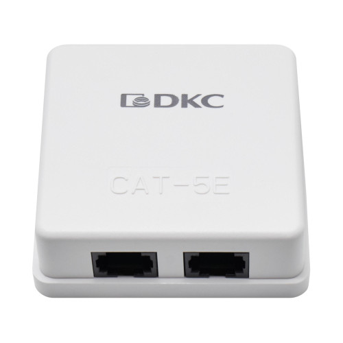 Универсальная розетка CAT5E Кейстоун (Keystone), 2 порта