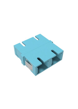 Адаптер SC/UPC-двухволоконный (Duplex) TOP, ОМ3, бирюзовый