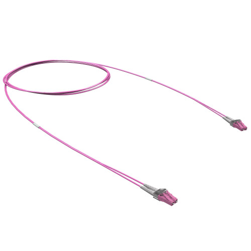 Оптический коммутационный шнур двухволоконный (Duplex) LC/UPC-LC/UPC, 50/125 (OM4), 1 м
