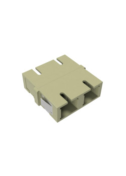 Адаптер SC/UPC-двухволоконный (Duplex) TOP, ОМ2, бежевый