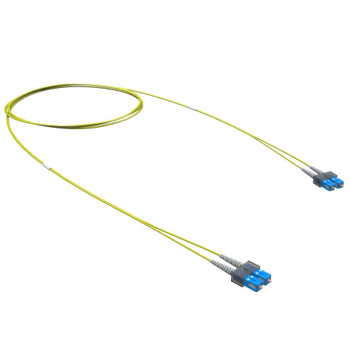 Оптический коммутационный шнур двухволоконный (Duplex) SC/UPC-SC/UPC, 9/125 (OS2), 2 м