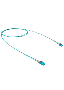 Оптический коммутационный шнур двухволоконный (Duplex) LC/UPC-LC/UPC, 50/125 (OM3), 2 м