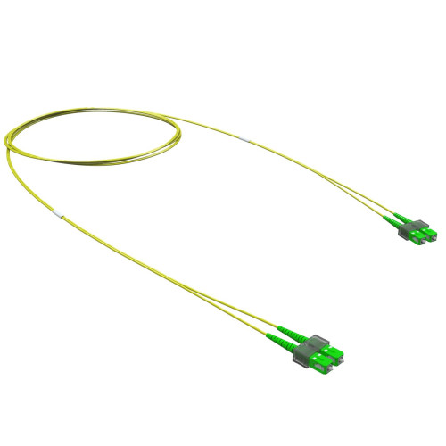 Оптический коммутационный шнур двухволоконный (Duplex) SC/APC-SC/APC, 9/125 (OS2), 3 м