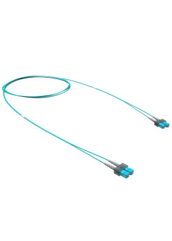 Оптический коммутационный шнур двухволоконный (Duplex) SC/UPC-SC/UPC, 50/125 (OM3), 3 м